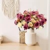 12-Head Rose Bouquet – Realistic Silk Flowers for Decor & DIY 2