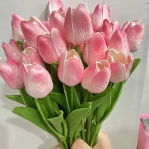 10Pcs PE Foam Tulip Bouquet for Wedding & Garden Decor 1