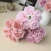 Peony Artificial Silk Flowers - Wedding Bouquet & Home Decoration 5