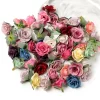 10/20Pcs 3.5CM Silk Rose Heads for DIY Garland & Wedding Decor 2