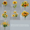 Silk Sunflower Bouquet – Artificial Flowers for Wedding, Home & Party Decor 6