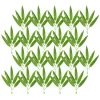 30Pcs Faux Bamboo Leaves for Crafts 5