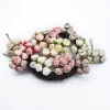 6PCS Mini Tea Roses Bouquet Multicolor Wedding Christmas Gift Box Decor 3