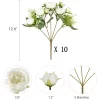 10 Bundles Faux Silk Peony Artificial Flowers for Wedding Table Centerpiece 2