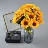 Silk Sunflower Bouquet – Artificial Flowers for Wedding, Home & Party Decor 4
