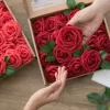 25Pcs Artificial Roses with Stem for DIY Wedding & Home Decorations 2