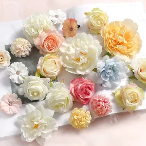 Mixed Silk Rose Heads for DIY Wedding, Party & Home Decor 1