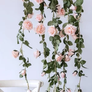 2M Rose Ivy Garland – Silk Flower Vine for Decor 1