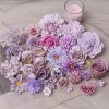 Purple Flower Heads - Artificial DIY Wedding, Birthday & Garland Decor 5