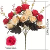 12-Head Rose Bouquet – Realistic Silk Flowers for Decor & DIY 6