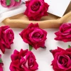 10PCS Artificial Flannel Roses for Scrapbooking Wedding Home Garden Decor 3