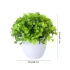 Artificial Potted Bonsai Green Tree 6