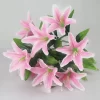 10-Head Artificial Lily Bouquet for European Wedding & Party Decor 6