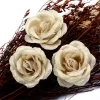 10Pcs 4cm Gold Silk Rose Heads for Wedding & DIY Flower Wall 2