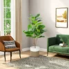 74/105cm Artificial Ficus Tree with Banyan Leaves 5