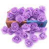 100Pcs 3.5cm Mini PE Foam Rose Heads for DIY Wreath & Wedding Decor 4