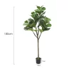 Set of 2 Artificial Fiddle Leaf Fig Trees 3