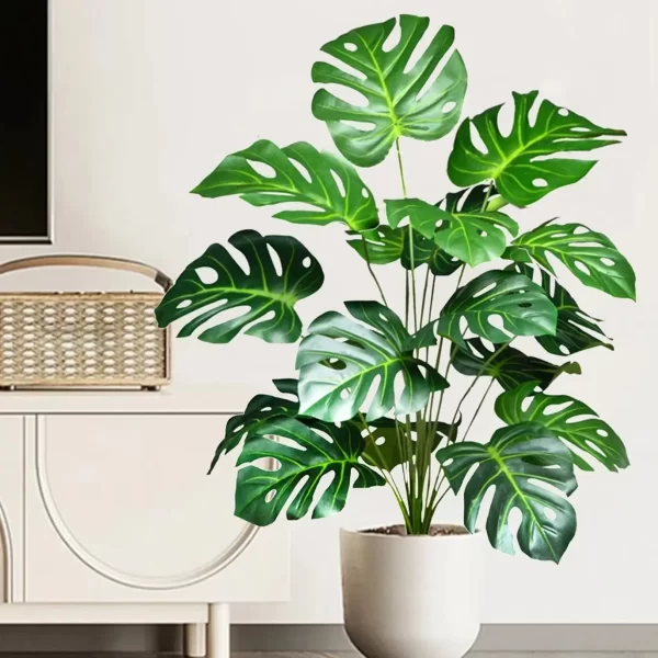 60-110cm 24Leaf Artificial Monstera Plant 1