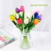 5/7/9/11/13 Bundles Real Touch Artificial Tulips for Home & Wedding Decor 2