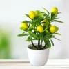 Artificial Lemon Bonsai Potted Plant 4