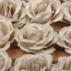 10Pcs 4cm Gold Silk Rose Heads for Wedding & DIY Flower Wall 5