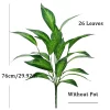 76cm Magnolia & Banyan Leaf Branch 6