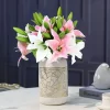 5Pcs White Lily - 38cm Artificial Flowers for Wedding & Home Decoration 2