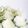 10 Bundles Faux Silk Peony Artificial Flowers for Wedding Table Centerpiece 3