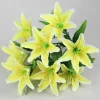 10-Head Artificial Lily Bouquet for European Wedding & Party Decor 4