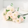 15 Heads Silk Rose Artificial Bouquet for Wedding 6