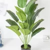 Large Artificial Palm Tree with Monstera Leaves 5