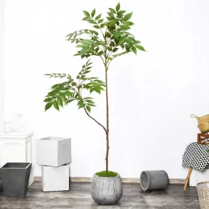 110cm Large Artificial Plants Fake Lacquer Tree 1