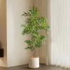 Large Artificial Palm Tree with Nandina Leaves 2