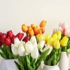 10/30PCS Real Touch Tulip Artificial Flowers Wedding Bride Bouquet Home Decor 5