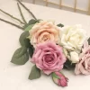 Vintage Large Silk Roses with Big White Blooms for Wedding & Home Decor 5