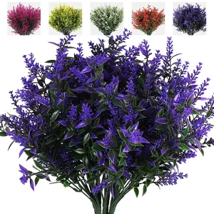 35CM 7-Fork Artificial Lavender for Home & Outdoor Decoration 1