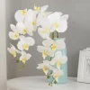 9 Heads Butterfly Orchid Artificial Silk Flowers for Wedding Home Decor 3