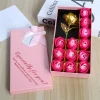 Gold Foil Soap Rose Gift Box for Romance & Luxury 3