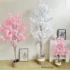 100-220cm Artificial White Cherry Tree Plant 6