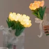 5/10PCS LED Tulip Night Light Bouquet Artificial Flowers for Wedding Home Decor 3