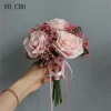 Artificial Roses & Baby’s Breath Bouquet for Wedding & Table Decoration 5