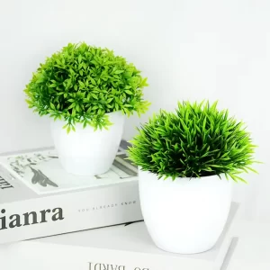 Artificial Potted Bonsai Green Tree 1