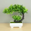 Artificial Green Bonsai Tree Potted Plant 4