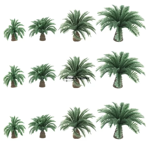 Mini Dwarf Coconut Palm Trees Set 1