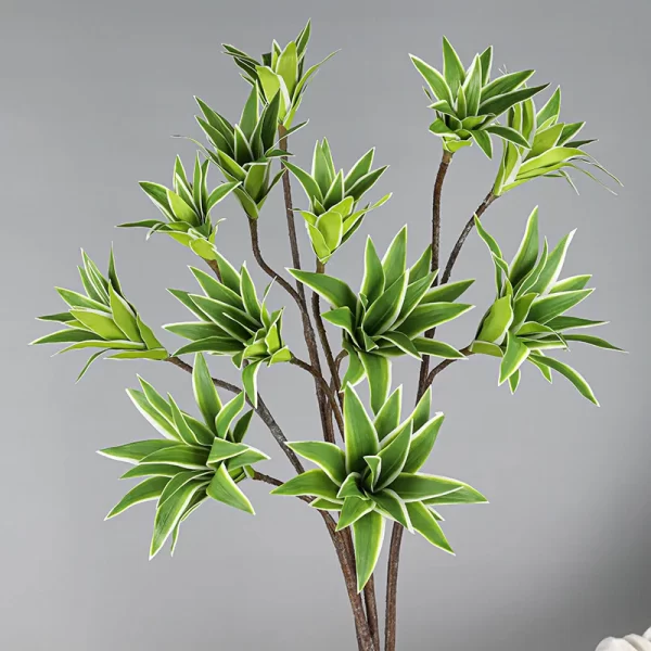 83cm Faux Lily & Bamboo – Real Touch Magnolia Leaves 1