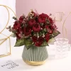 9 Heads Peony Silk Bouquet for Wedding & Garden Charm 4