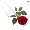 Red Rose Artificial Flower Branch for Wedding & Valentine’s Decor 5