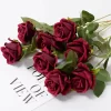 5/10/20Pcs Long Stem Red Roses – Faux Flowers for Home & Wedding 5