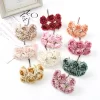 6Pcs 4cm Mini Silk Rose Bouquet for DIY Wreaths & Wedding Decor 2