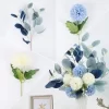 Blue & White Hydrangea – Elegant Silk Floral Decoration 2